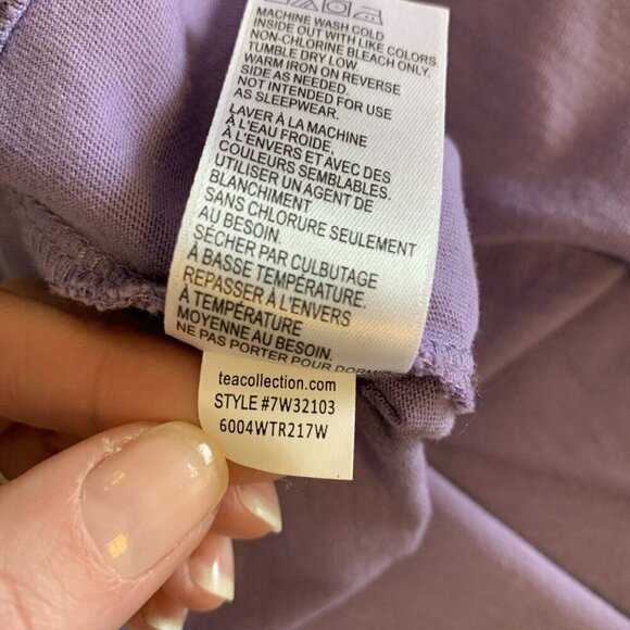 Tea Collection Long Sleeve Owl Graphic Tee T Shirt Knit Purple Girls 3-6 Months - Picture 10 of 13